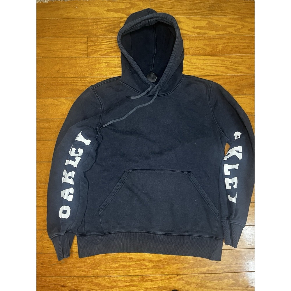 Beautiful‎  Men's Oakley Logo Sleeve Pullover Hoodie Size Large Custom Fit